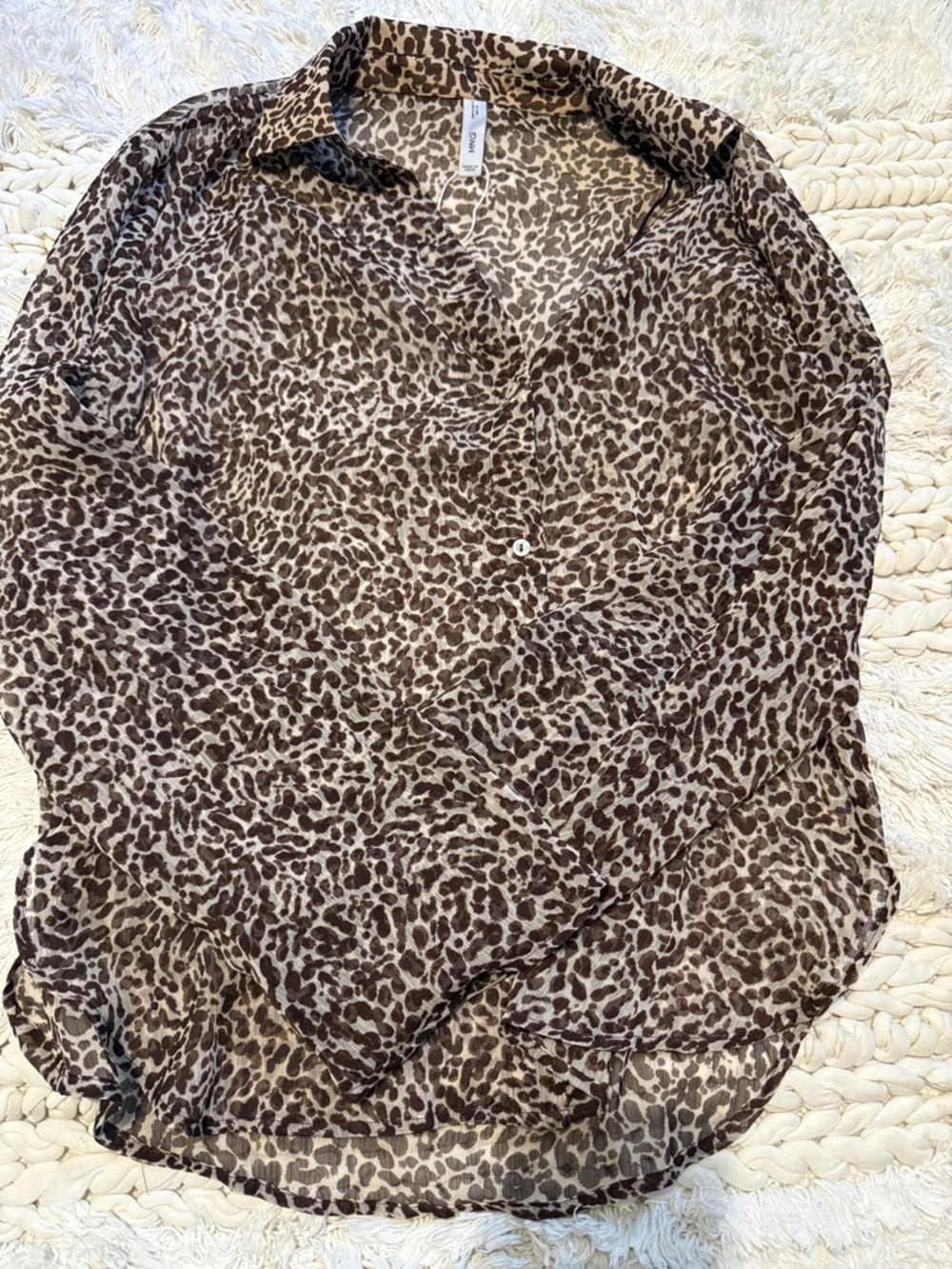 Mango Fluid Leopard Print Blouse - Picture 4 of 4
